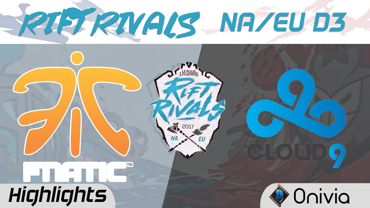 FNC vs C9 Highlights Rift Rivals EU & NA 2017 Fnatic vs Cloud9 by Onivia