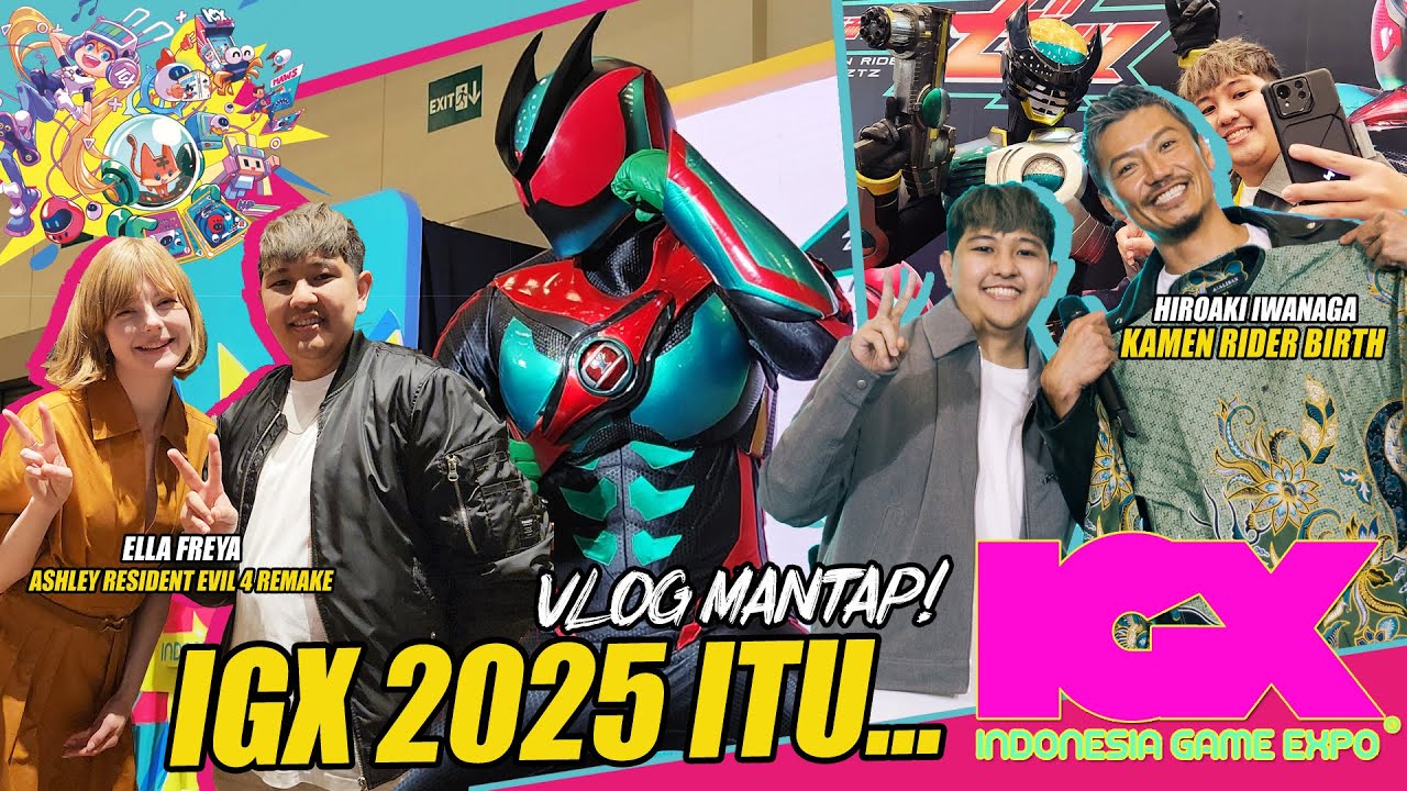 EVENT TERBAIK TAHUN INI! INDONESIA GAME EXPO 2025! OFFICIAL SUIT KAMEN RIDER, ELLA FREYA, PECAH DAH!