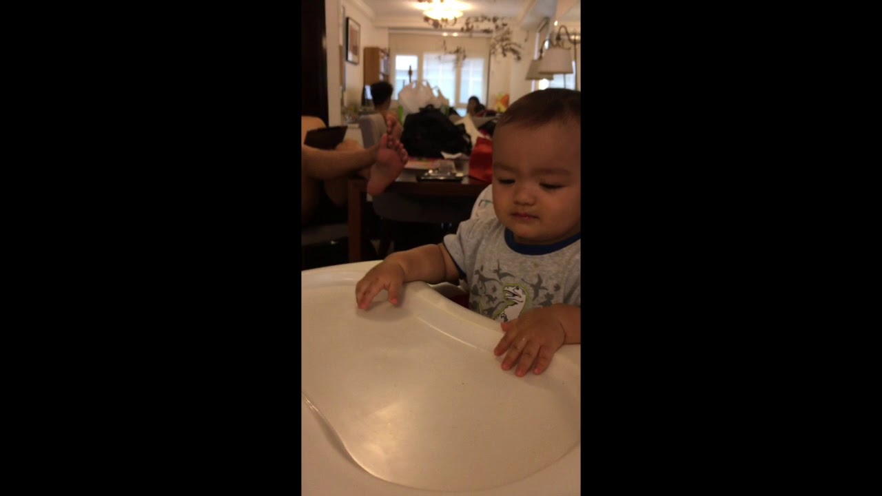 HE CRIES EVERY TIME HIS FOOD IS FINISHED!
