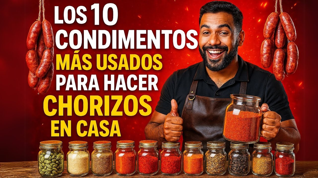 LOS 10 CONDIMENTOS MÁS USADOS PARA HACER CHORIZOS EN CASA (¡NO PUEDE FALTAR EL #7!)