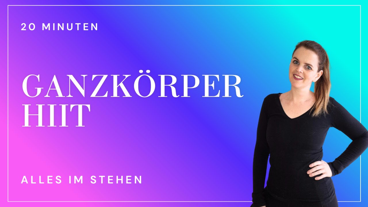 20 Min HIIT Ganzkörper Workout 🔥 Alles im Stehen - Ohne Geräte
