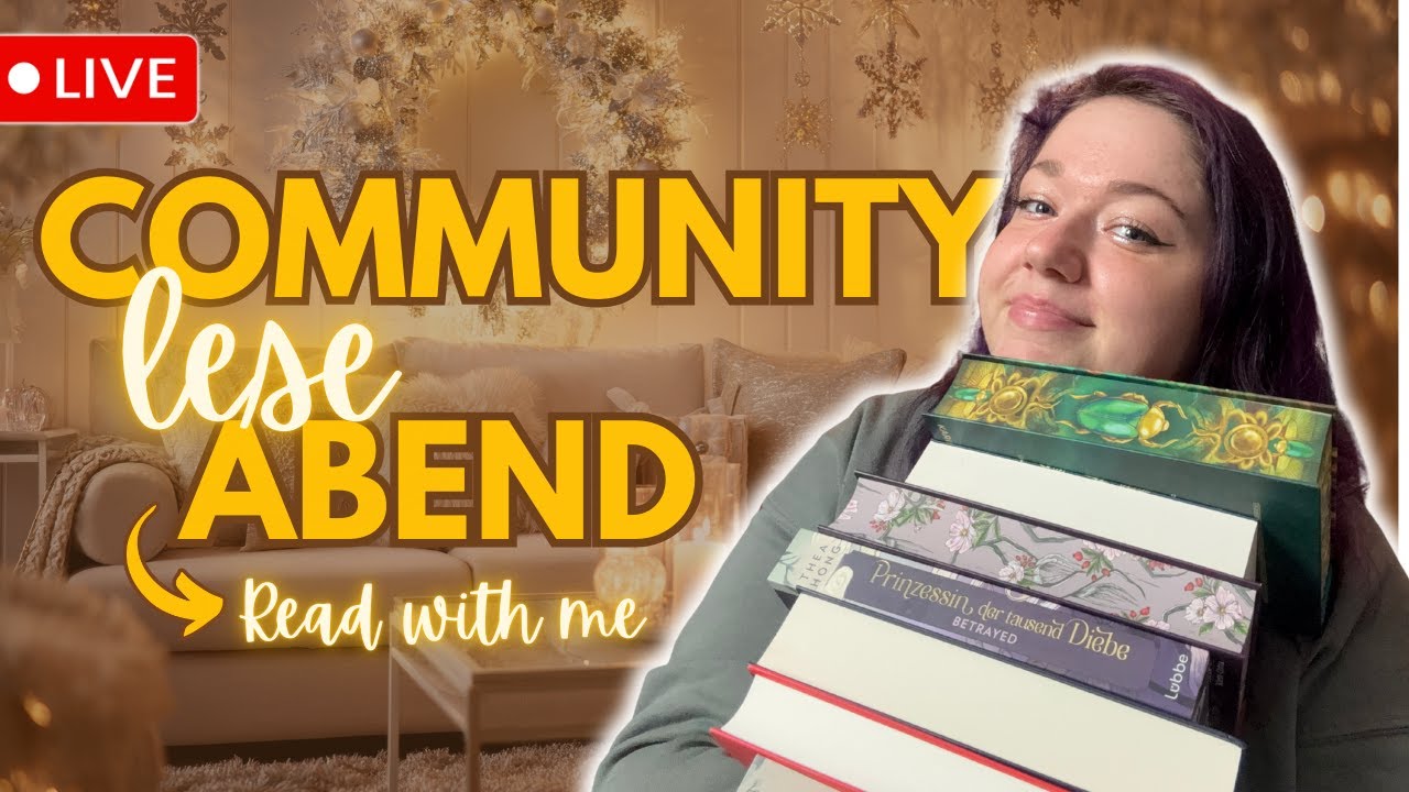 BRING DEIN BUCH MIT & LASS UNS LESEN und QUATSCHEN 🥂 | Buchcommunity Read with me Livestream