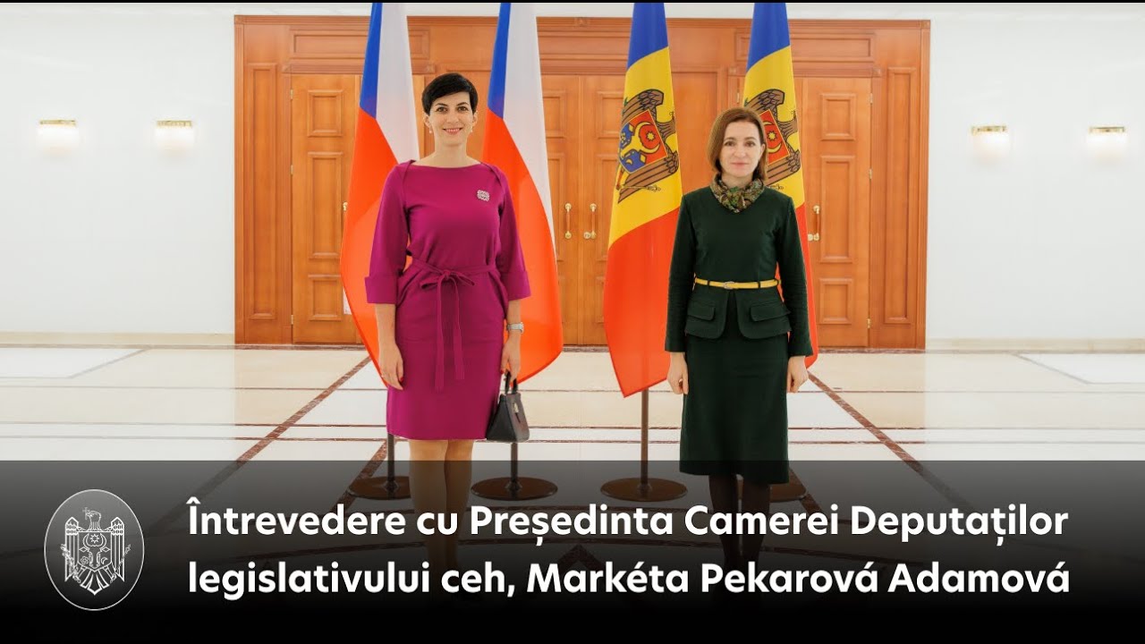 Întrevedere cu Președinta Camerei Deputaților legislativului ceh, Markéta Pekarová Adamová