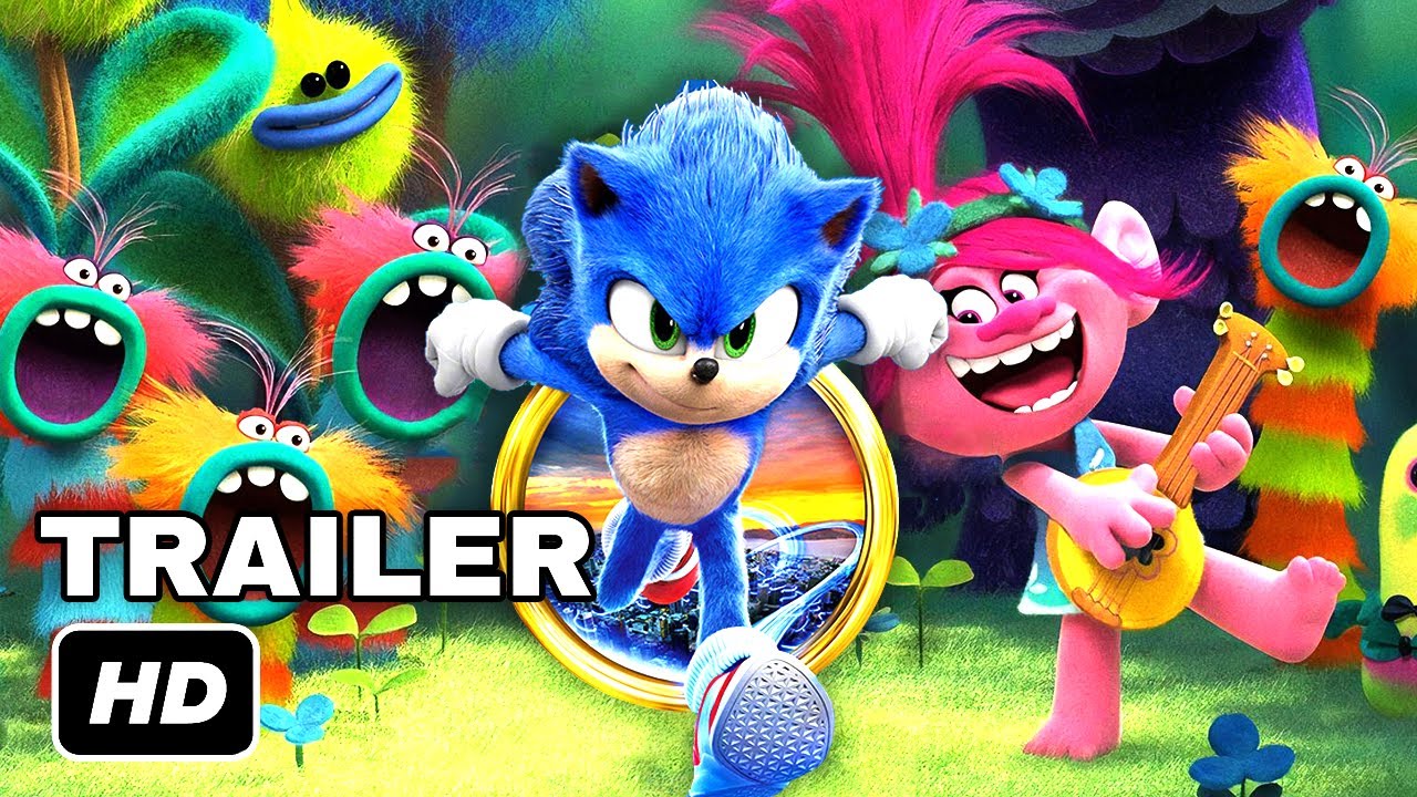 SONIC MEETS THE TROLLS | Movie Trailer (2022) HD