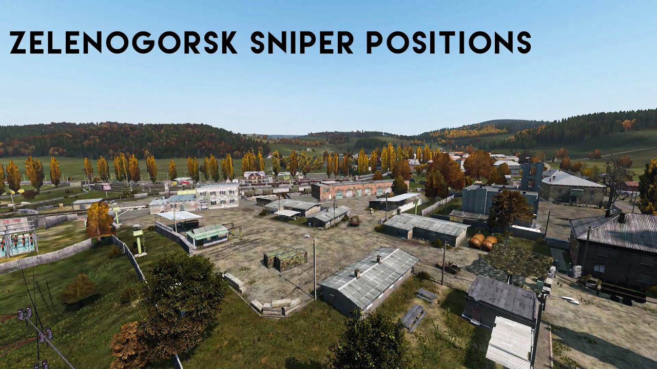 THE BEST SNIPING SPOTS in ZELENOGORSK - DAYZ