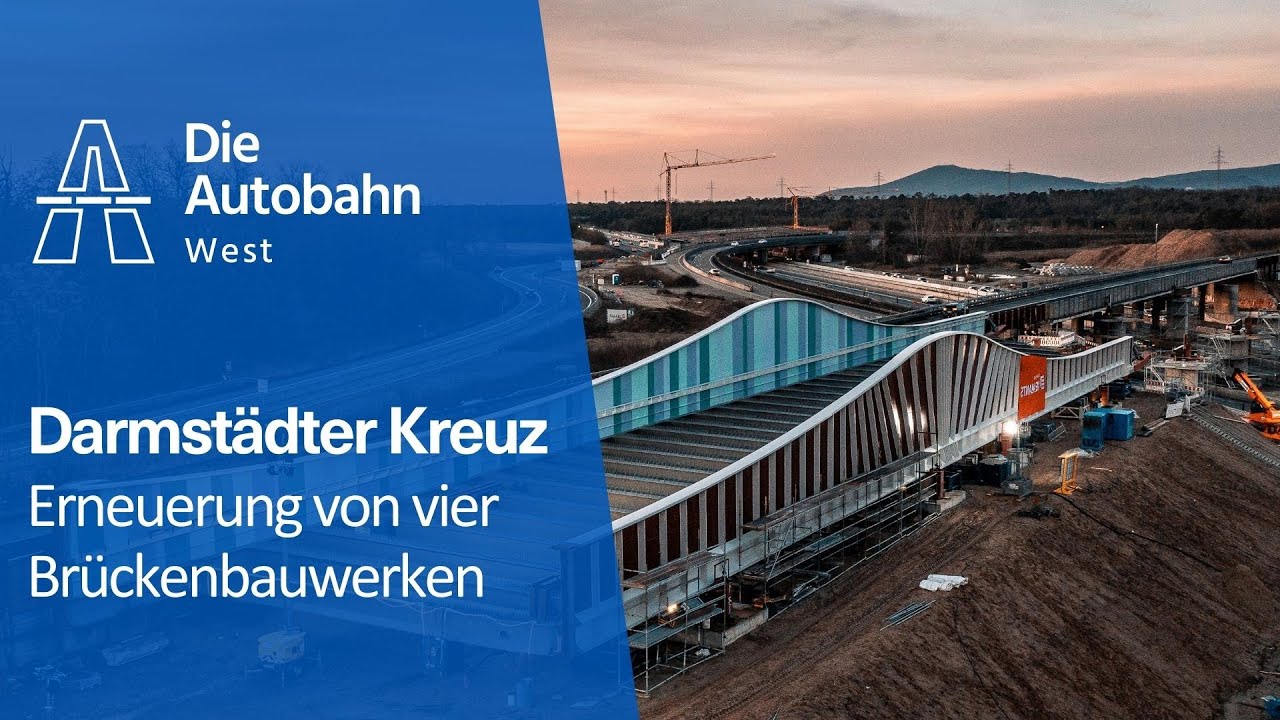 Erneuerung der Brückenbauwerke am Darmstädter Kreuz [A5/A67] | Autobahn GmbH