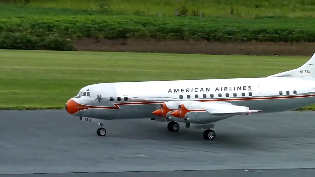 GIANT SCALE RC Plane American Airlines Lockheed electra 2 L 188 NAMFI 2011 SMMAC