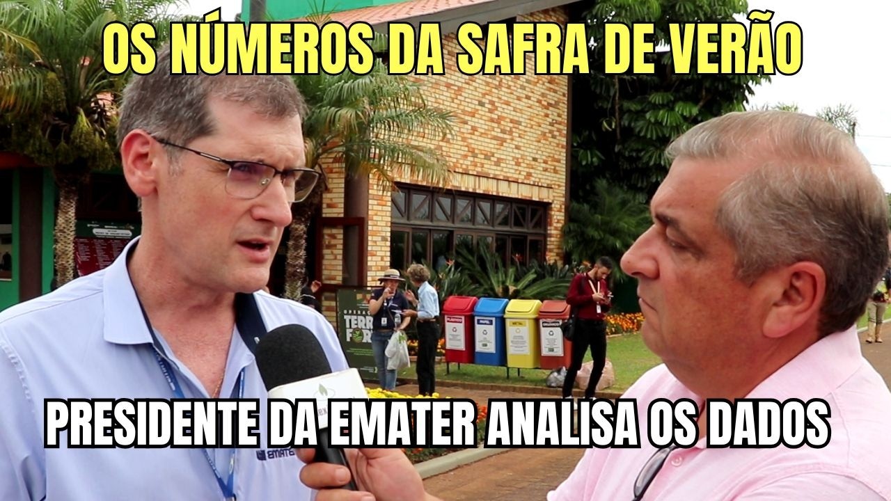 Expodireto: presidente da Emater analisa os números da safra de verão
