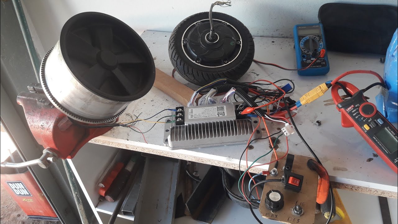 teste de bancada com a controladora de onda senoidal pura1000w.  bateria de 16s 67v