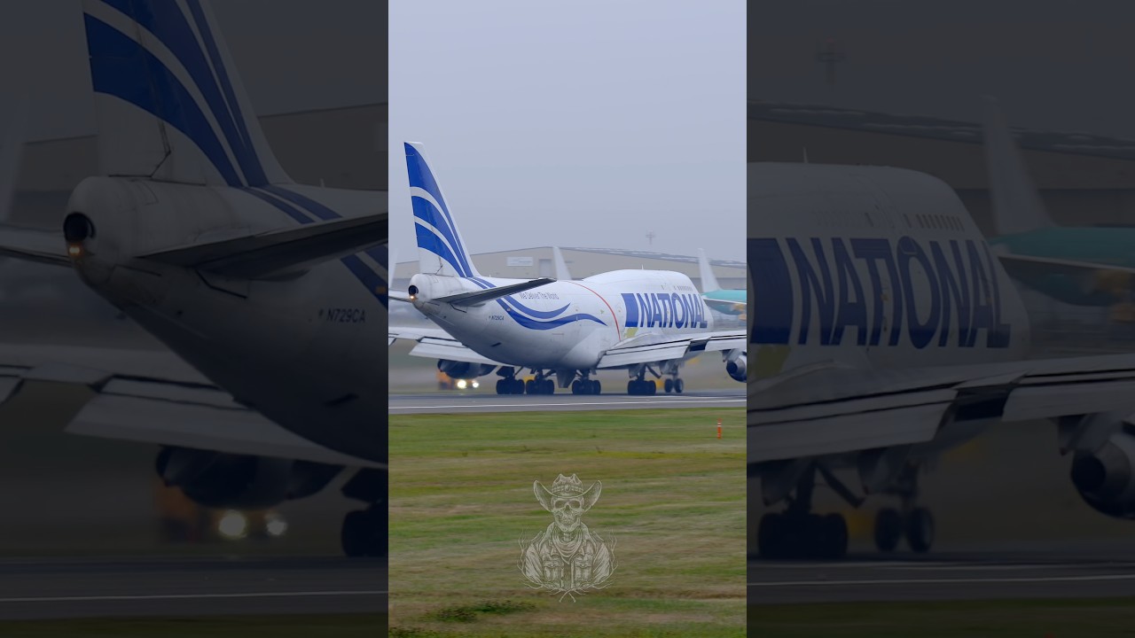 National Airlines 747-412(BCF) Takeoff From Paine Field 