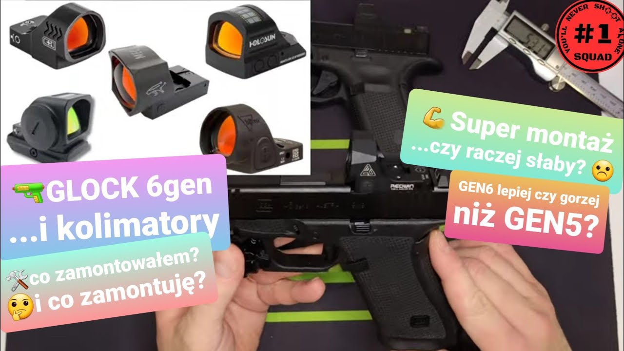 🔫Glock 45 gen 6 i kolimatory, co można, jak to wygląda, lepiej czy gorzej niż gen5?