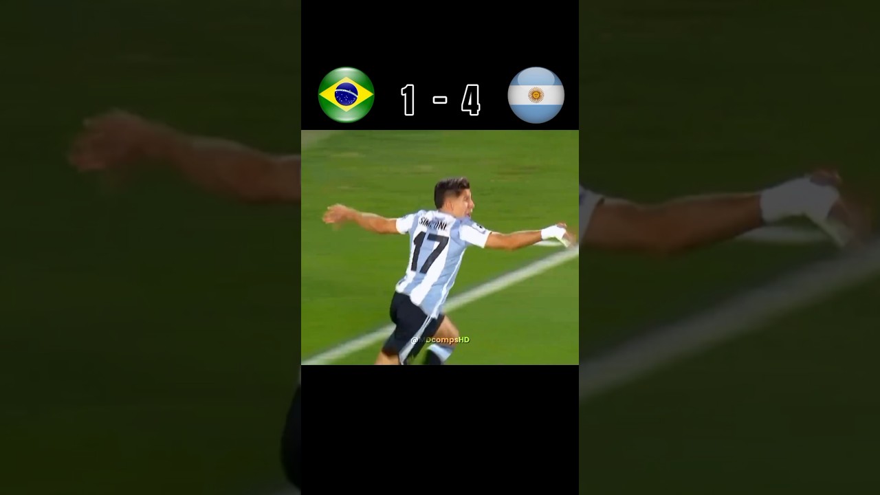 Brazil vs Argentina #footballviralshorts