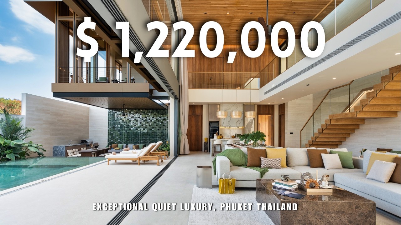 Exceptional Quiet Luxury $1.2M Tropical Villa in Phuket, Thailand !