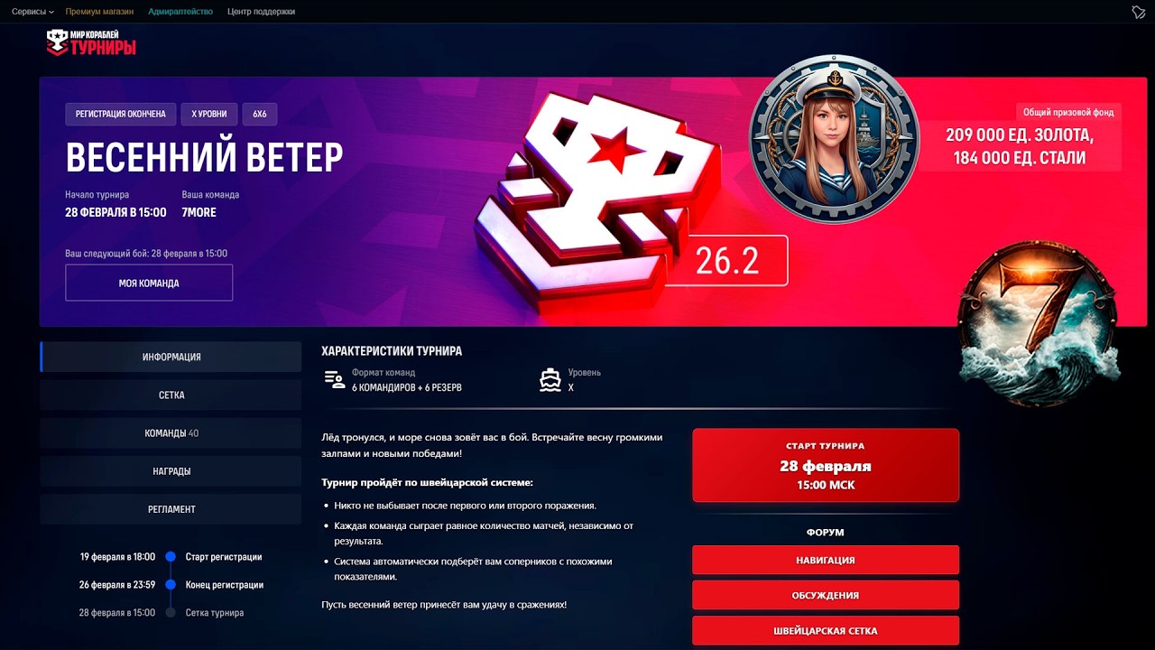 Турнир «Весенний ветер». День 2 | Мир кораблей