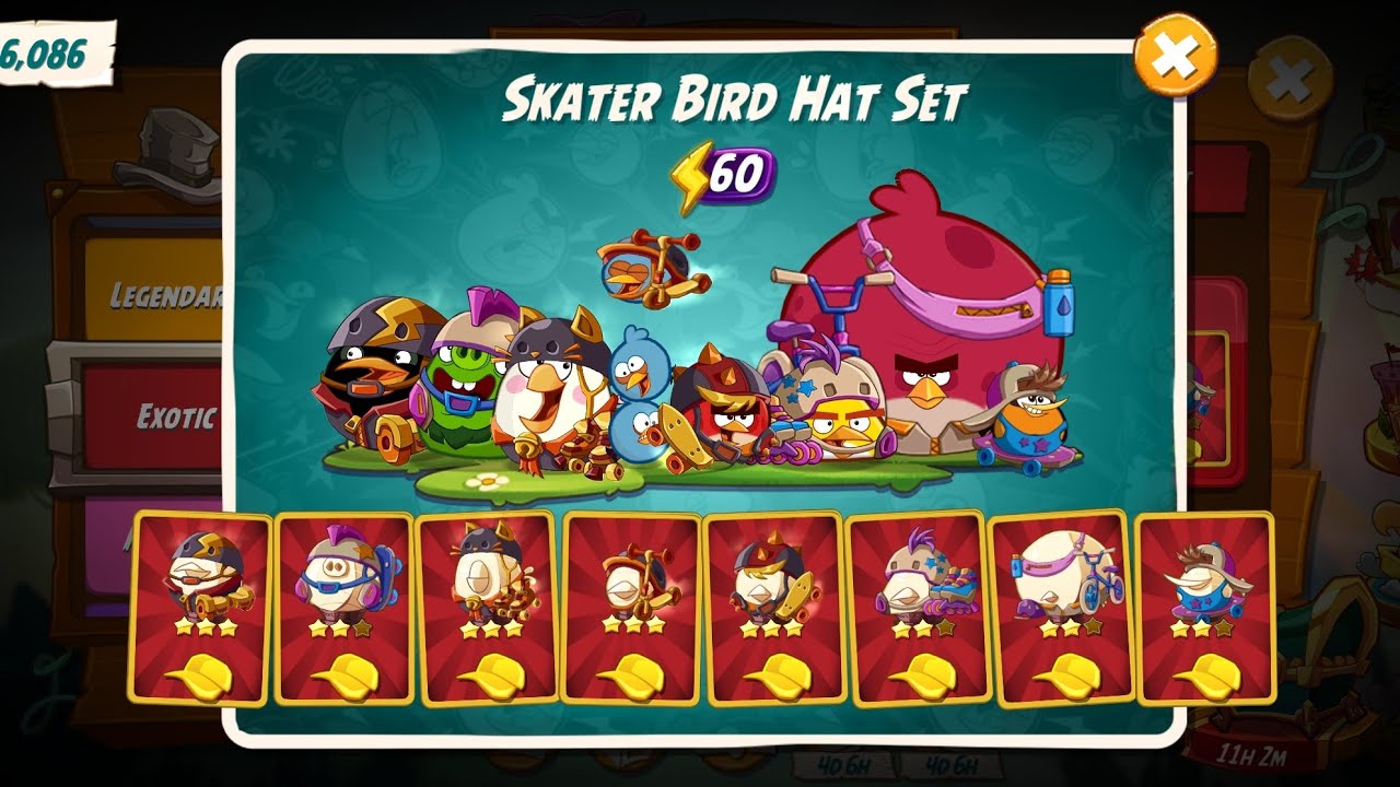 Angry Birds 2 - Tower of Fortune for Skater Bird Hat Set Session 4