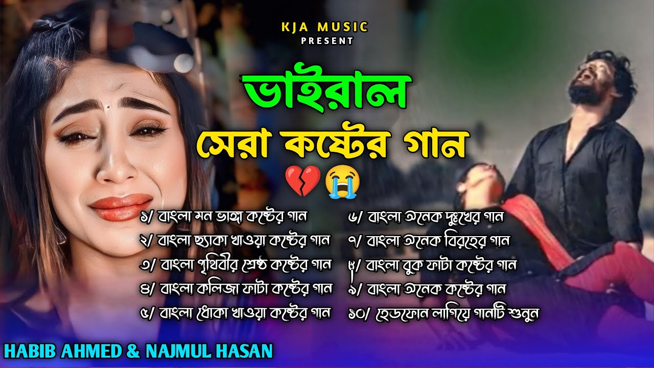 ২০২৫বাছাই করা সব বুক ফাটা কষ্টের গান😭💔Bangla Top Sad Song-2025।Najmul Hasan&Habib Ahmed Audio Album