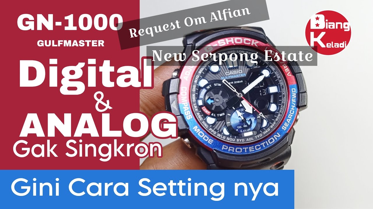 GN-1000 gulfmaster digital dan analog nya Gak Singkron