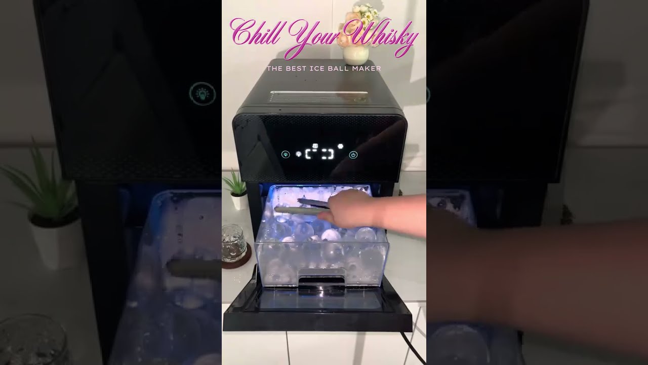 Elevate your whiskey game with crystal-clear ice spheres 🥃✨
