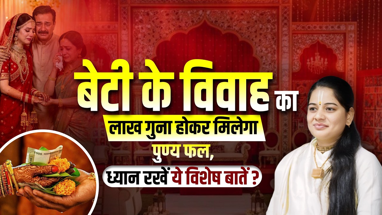 बेटी के विवाह का लाख गुना होकर मिलेगा पुण्य फल, ध्यान रखें ये विशेष बातें | Pujya Rashmi Mishra Ji
