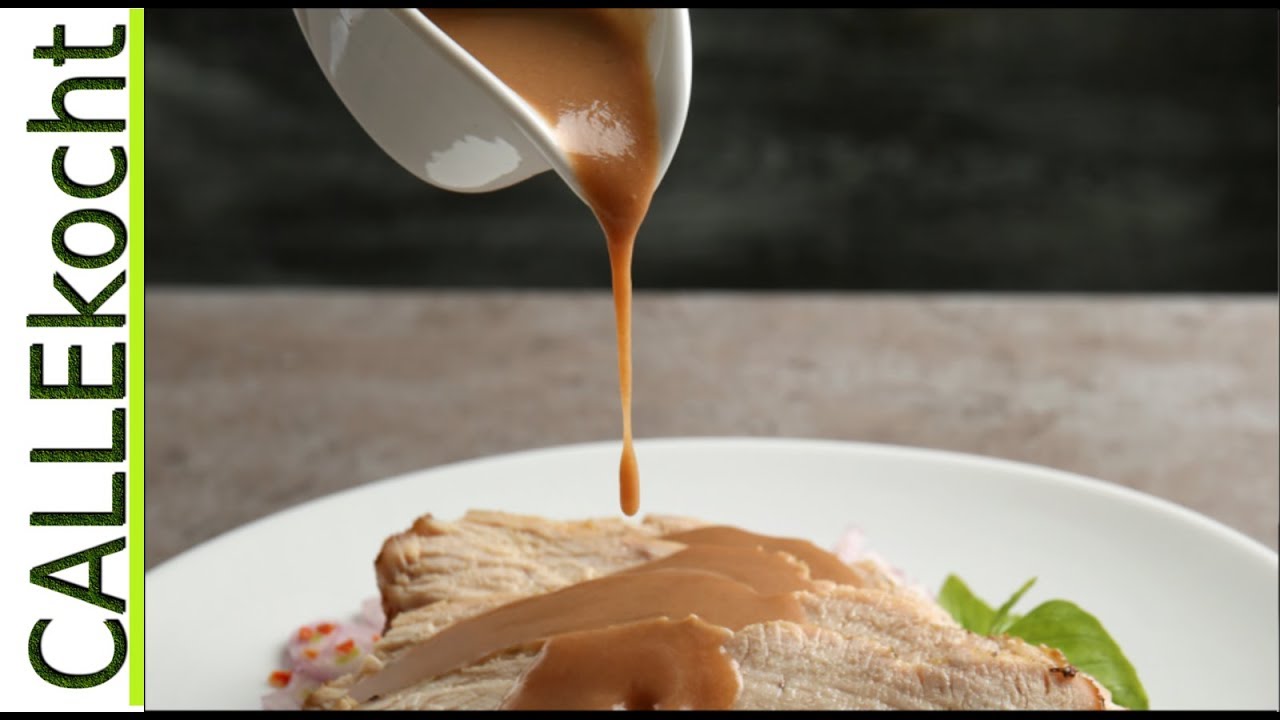 Bratensoße mit Bier und Honig zubereiten. Selber machen - Rezept