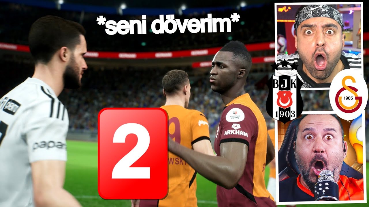2 KIRMIZI KART 😱 OLAYLI DERBİ ! BEŞİKTAŞ - GALATASARAY ! ÜMİDİ VS SESEGEL ! EFOOTBALL 2025 !
