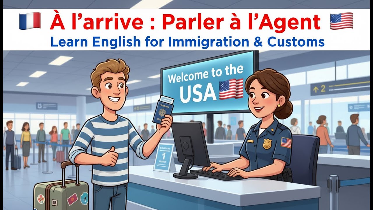 Anglais-Français 🏨 | Voyage à New York, Comment Parler à la Douane