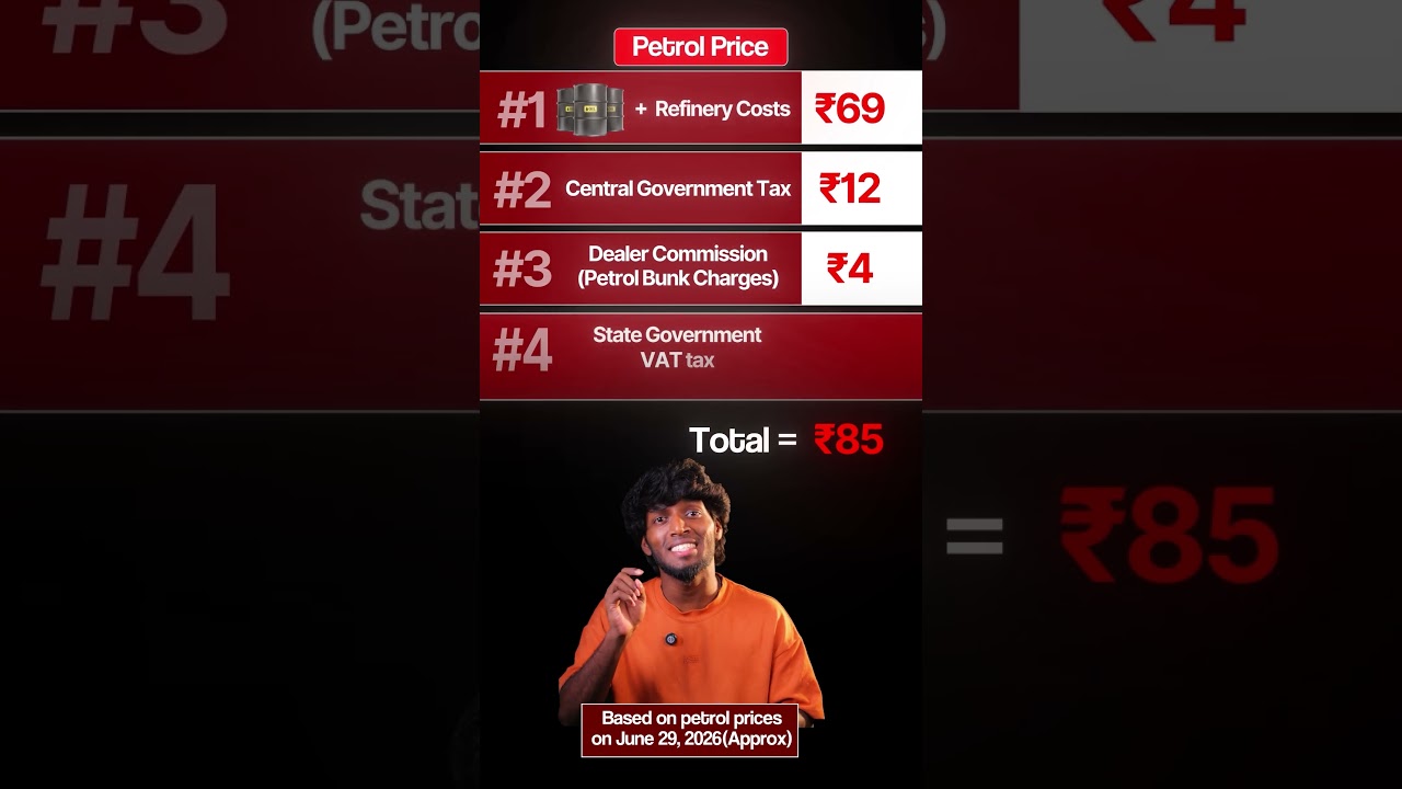The Hidden Truth Behind Petrol Prices 🤯 #tamil