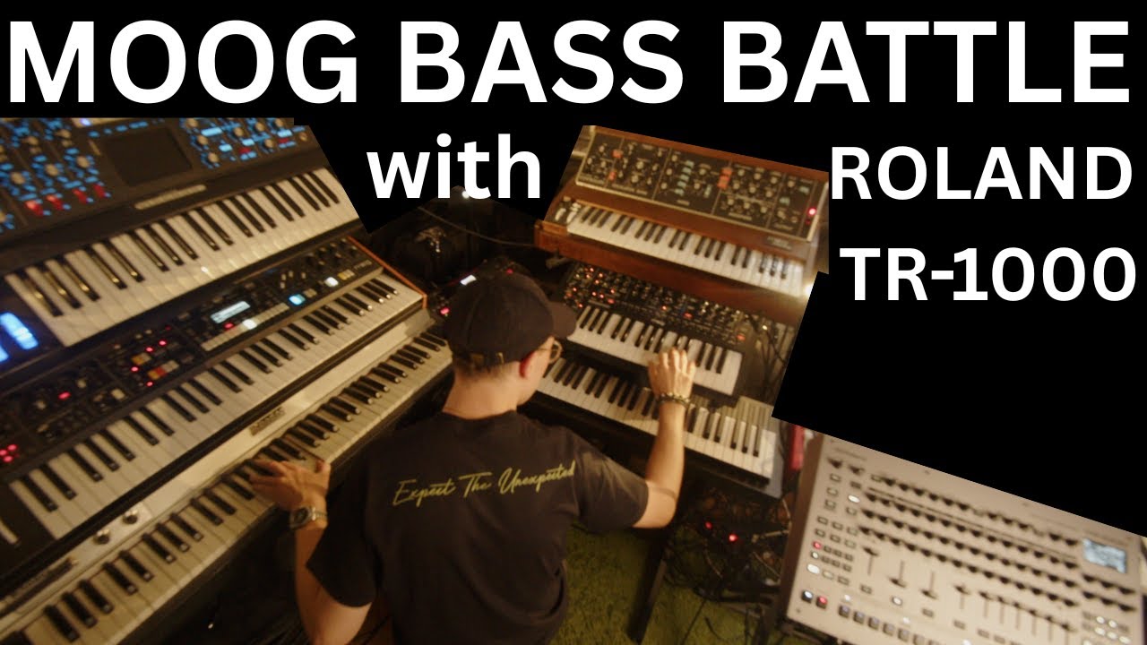 Moog Bass Battle with Roland TR 1000 feat Dobbie