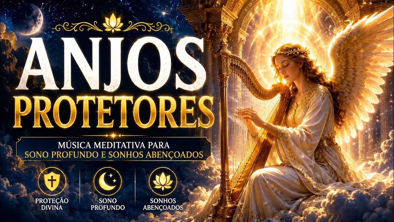 MÚSICA MEDITATIVA COM ANJOS PROTETORES PARA O SONO PROFUNDO E SONHOS ABENÇOADOS