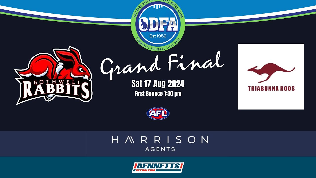 ODFA Grand Final 2024 , Bothwell Rabbits v Triabunna Roos