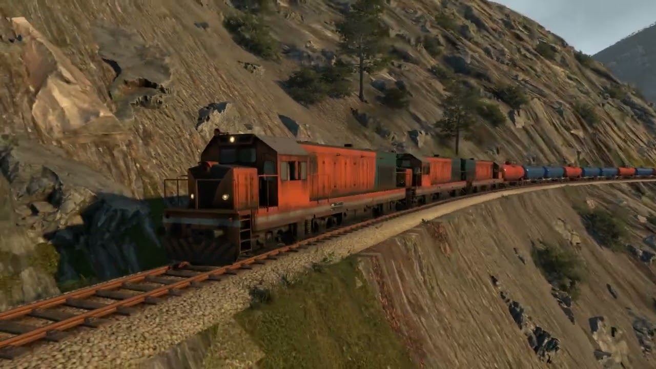 Heavy Tanker Train Run Downhill Part 2