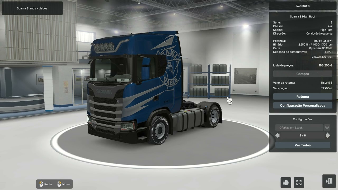 ETS 2 Idu Faraó (Troca Estrela Cromada Mercedes), (pela Rainha da Estrada Scania)