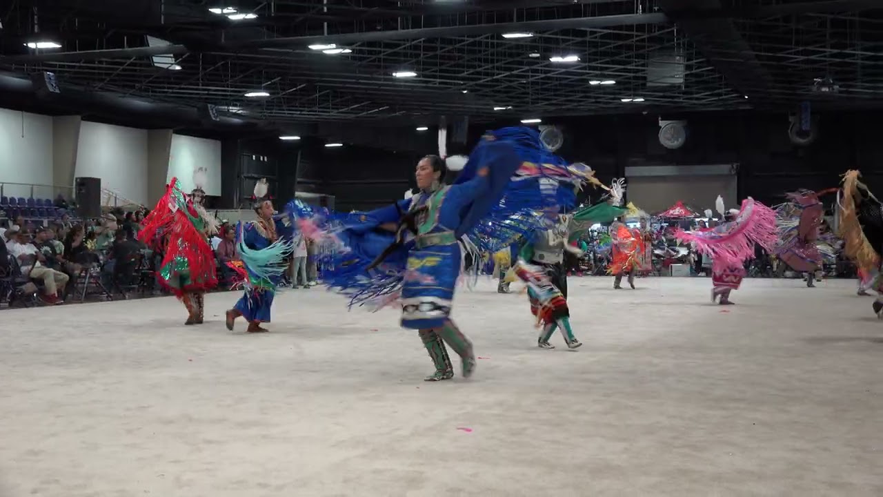 Fort Peck Sioux - Two Women's Fancy Songs - Sunday - Choctaw Casino Pow Wow 2023