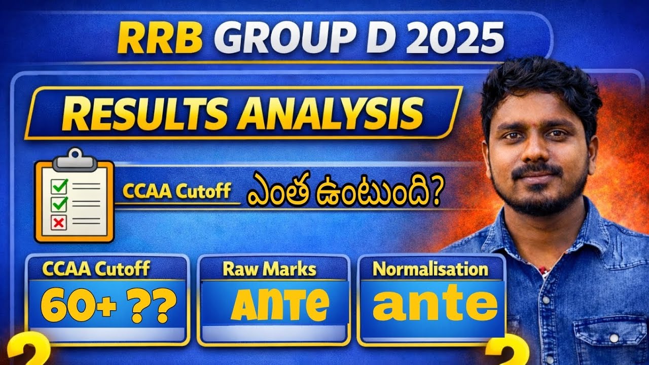 RRB GROUP D CCAA cutoff 2025 || Raw marks || Normalisation marks #rrb #education #rrbgroupd #exam