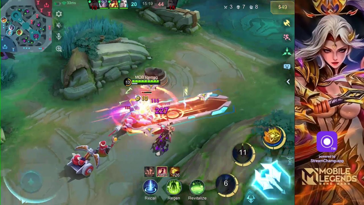 🔴 LIVE ep 2726P3 MobRemag Highlights Mobile Legends Rank Game | Epic to Mythic Grind!