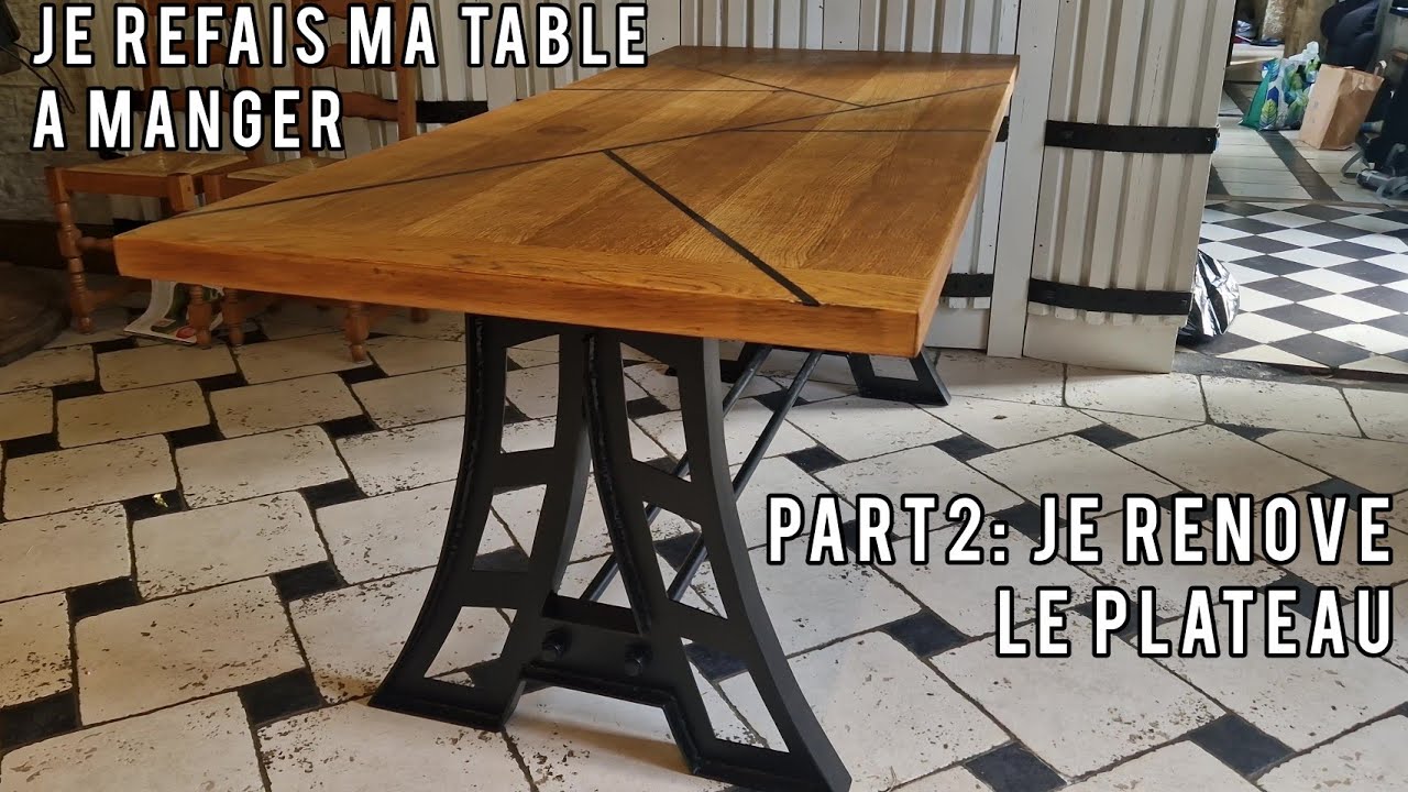 Je refais ma table à manger - Part 2 - Je rénove l'ancien plateau