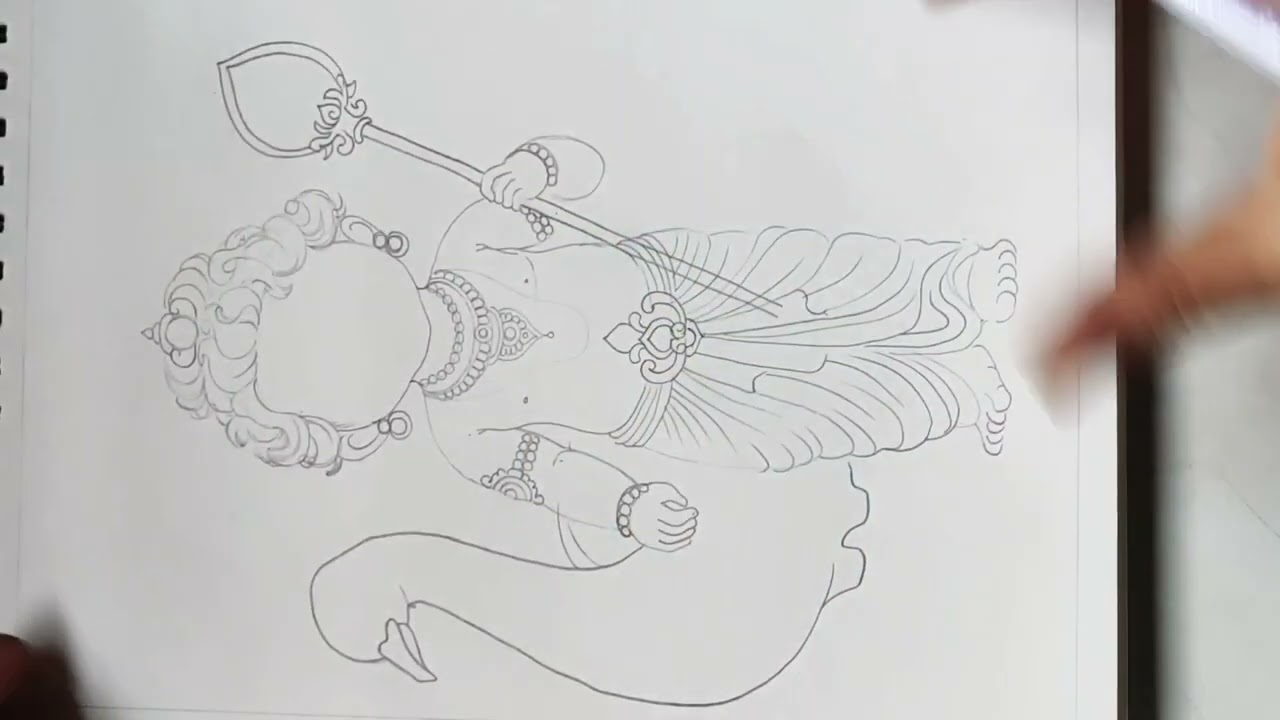 How to draw a beautiful outline sketch of lord Murugan/ Lord kartikey drawing/Lord kumar/subramanya