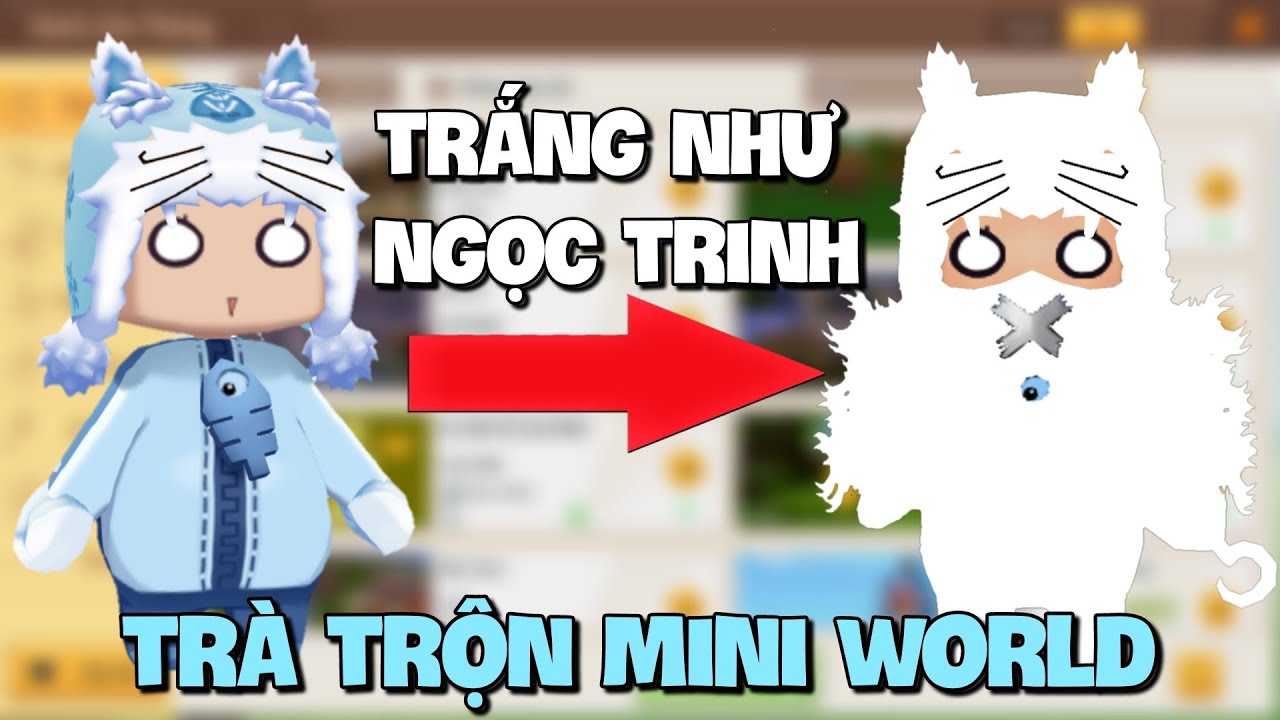 Meowpeo cải trang Trắng Như Ngọc Trinh trà trộn sảnh liên thông và cái kết trong Mini World