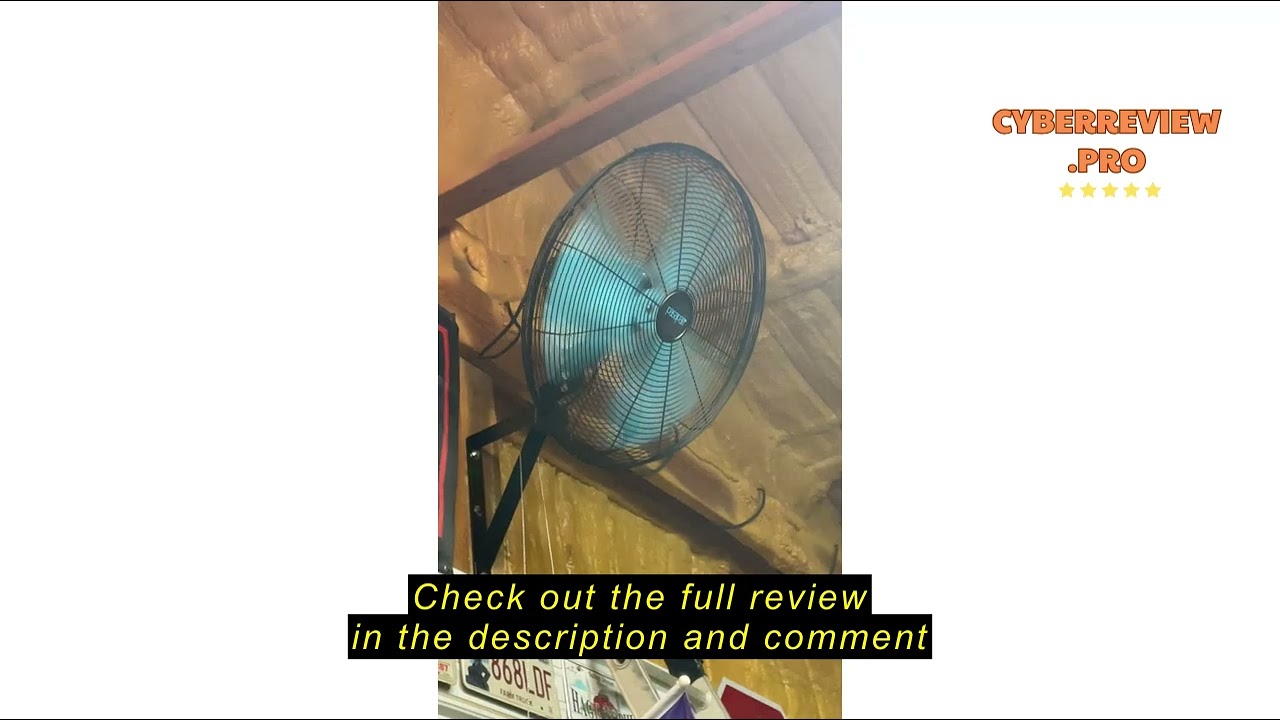 Review Pasapair 20 Inch Wall Mount Misting Fan,High Velocity Industrial Wall Fan with IPX4 Waterproo