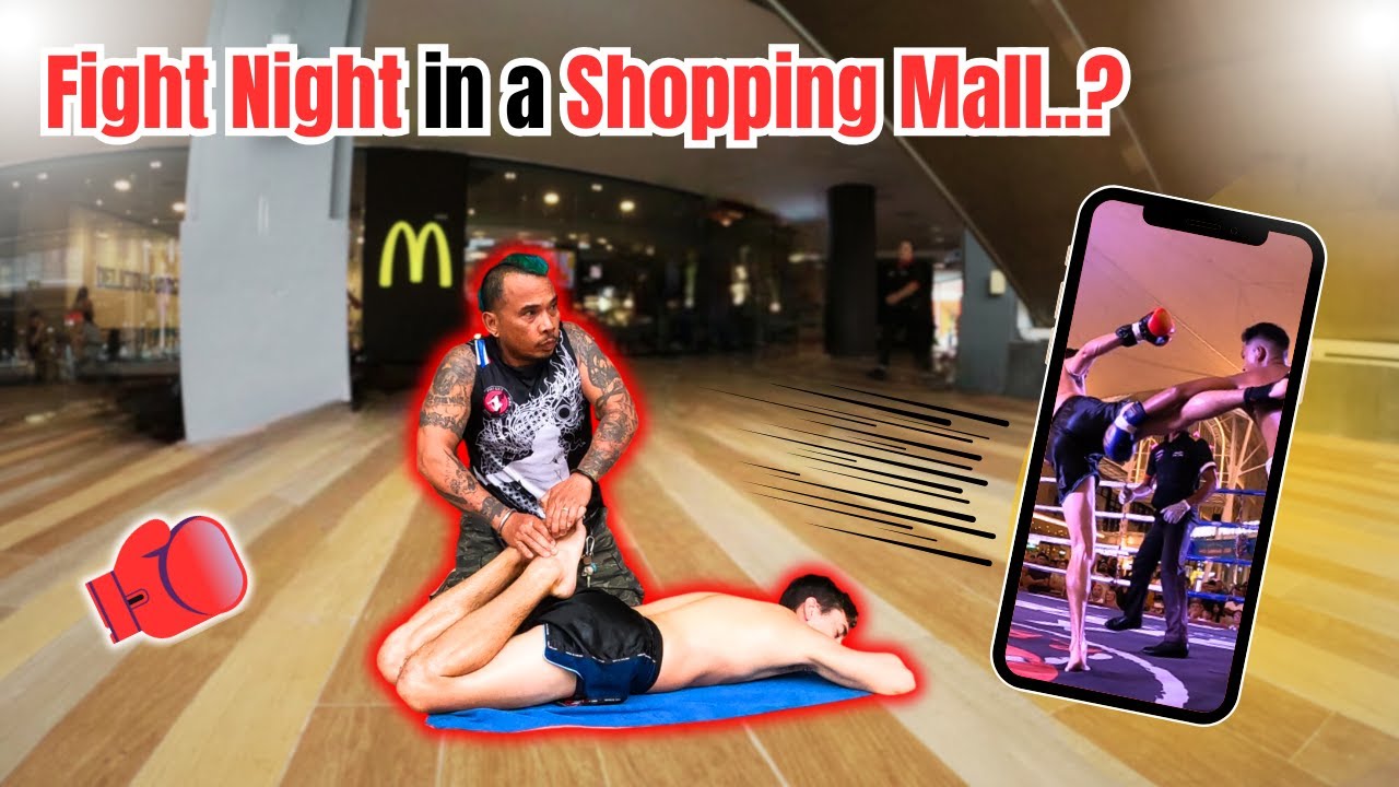 Muay Thai Fight Night in a Shopping Mall 🇹🇭 | Zane's 🇺🇸 First Fight!