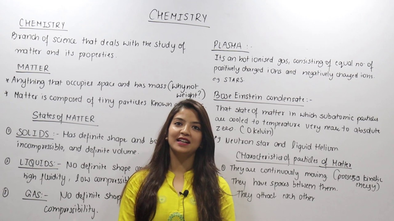 Lec 1- Basics of Chemistry(Matter and it's types)