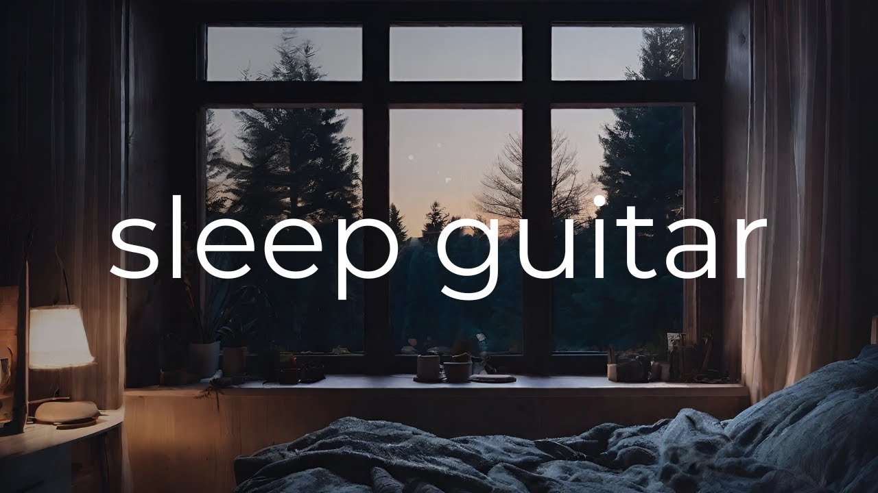 Sleep Guitar Music and Rain | 4 Hours
