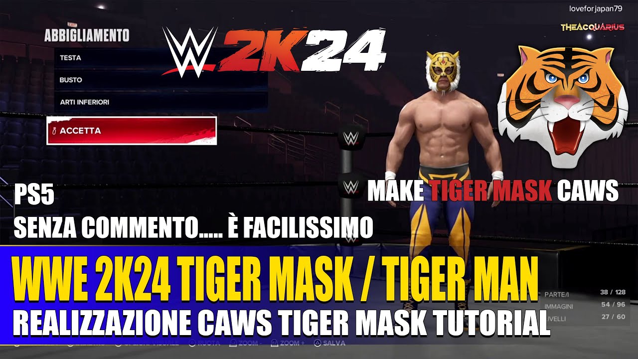 WWE 2K24 CAWS TIGER MASK / TIGER MAN