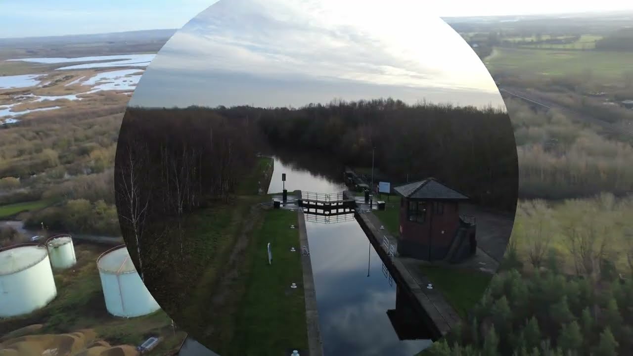 Reflections, boats, railway lines a lock and music.