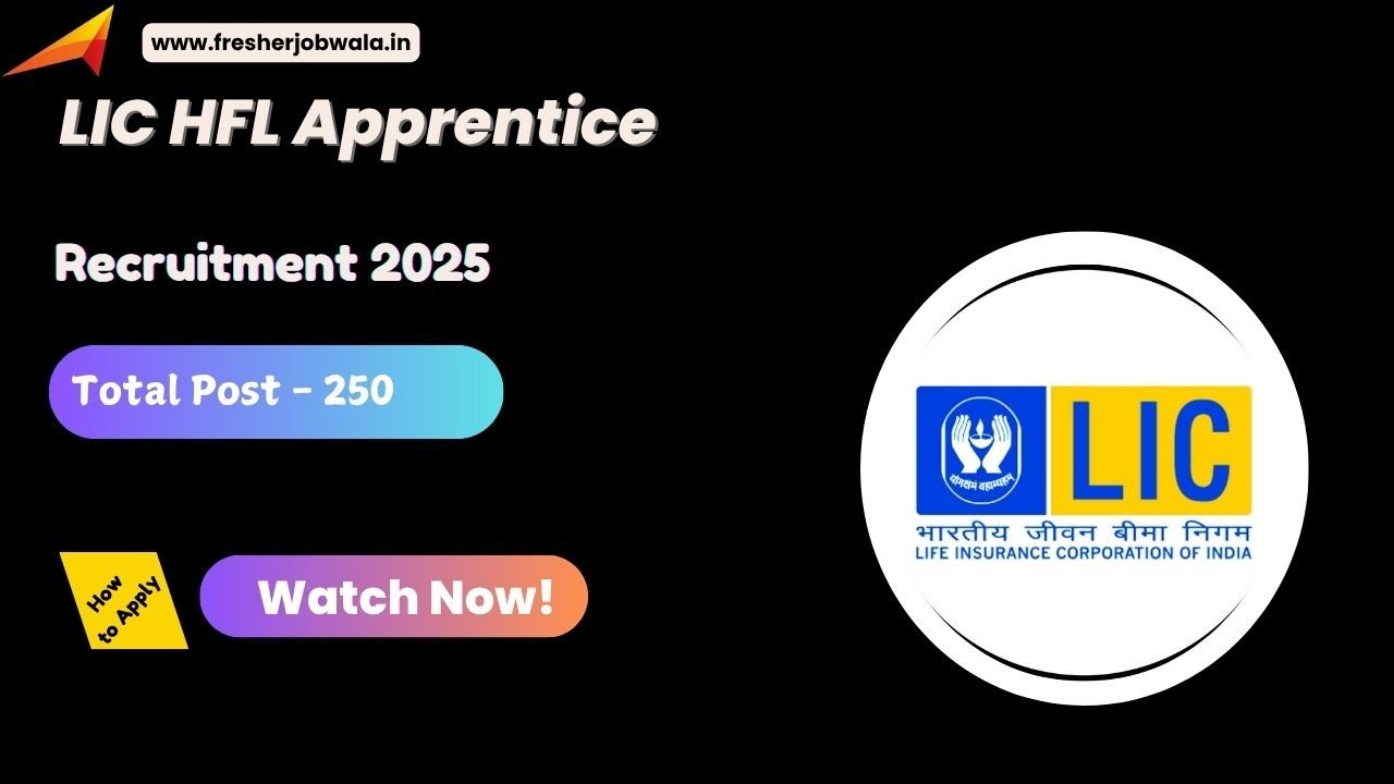LIC HFL Apprentice Recruitment 2025 &ndash; Apply Online for 250 Posts