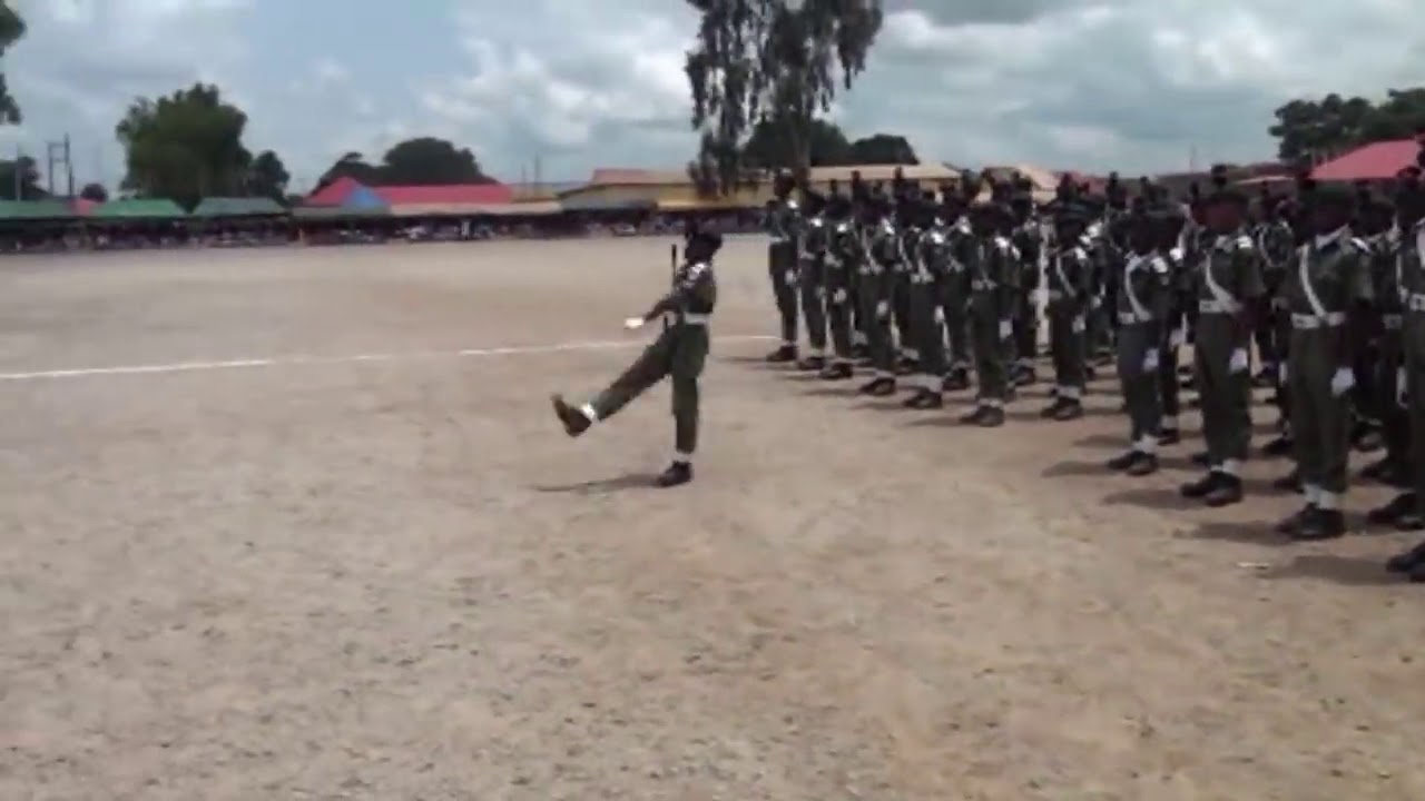 How gallant kids parade in Nigerian military school zaria #silent Drill #NMS
