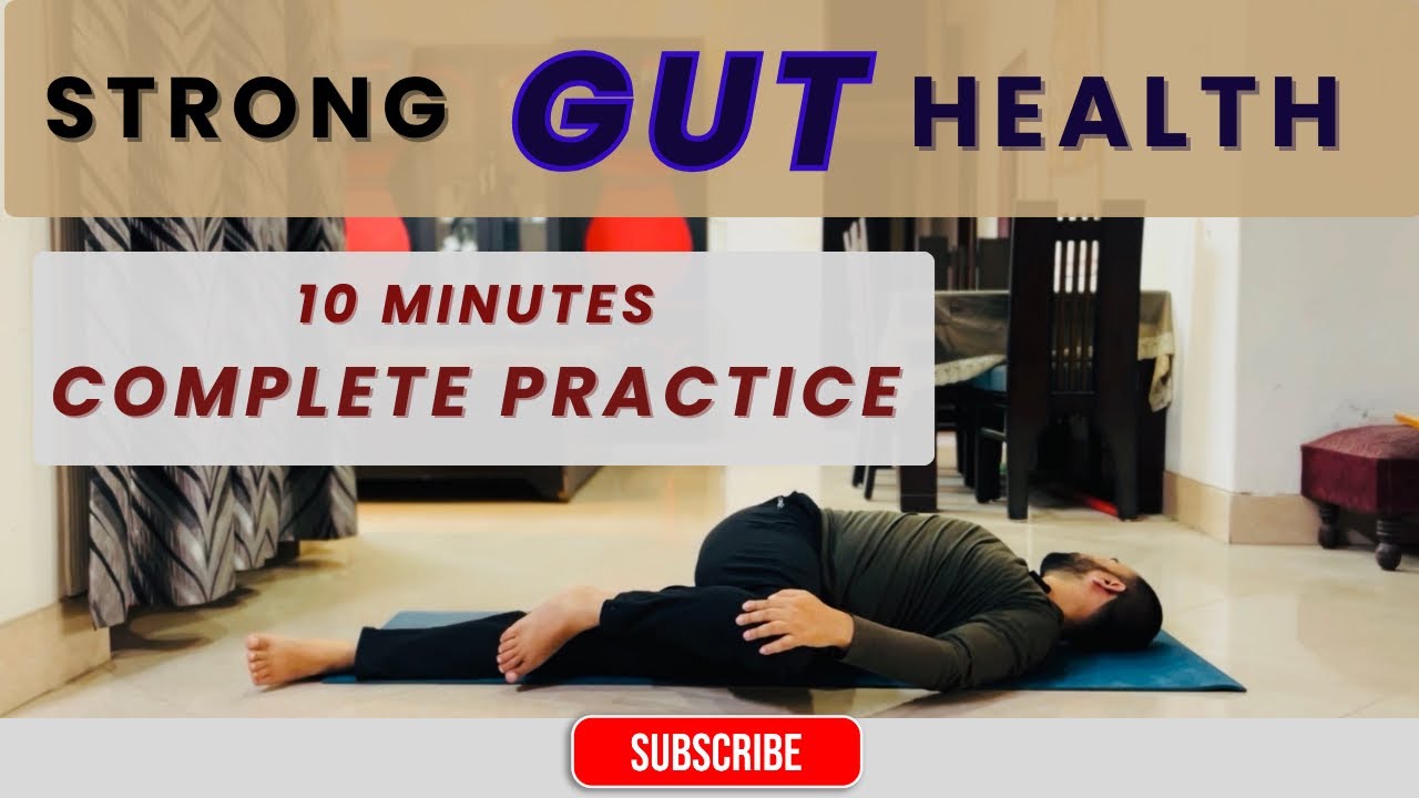 10 Minute Complete Gut Health Routine | No Gas, No Bloating! @SocialNutriYogi #dailyyoga 