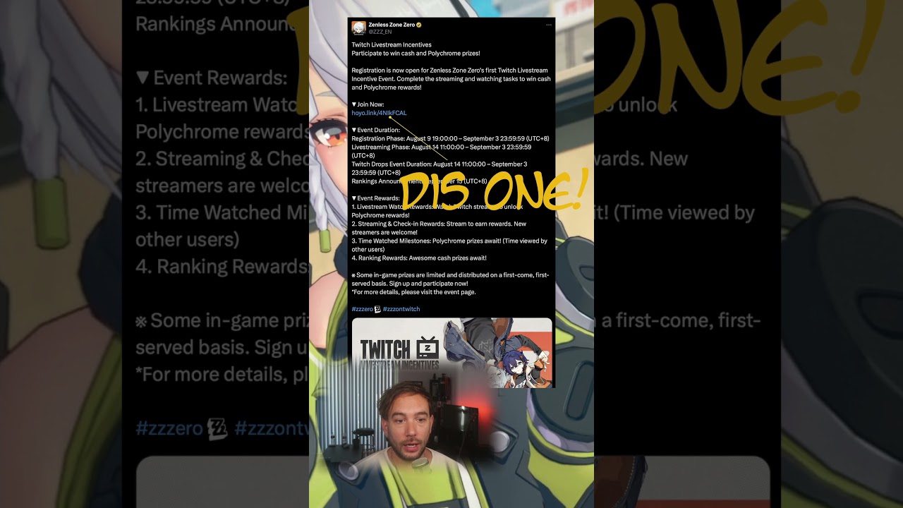 Zenless Zone Zero twitch drops!
