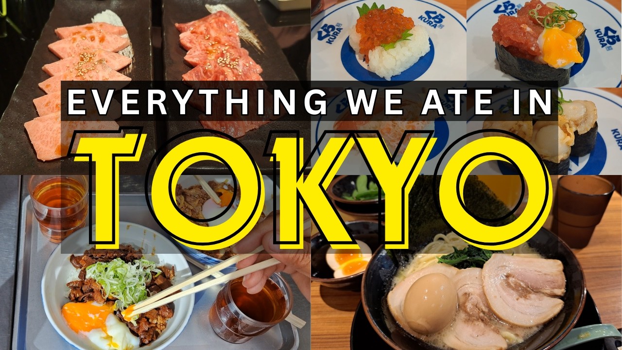 Everything We Ate in Tokyo 🇯🇵 Sushi, Ramen, Yakiniku & Konbini Food Tour
