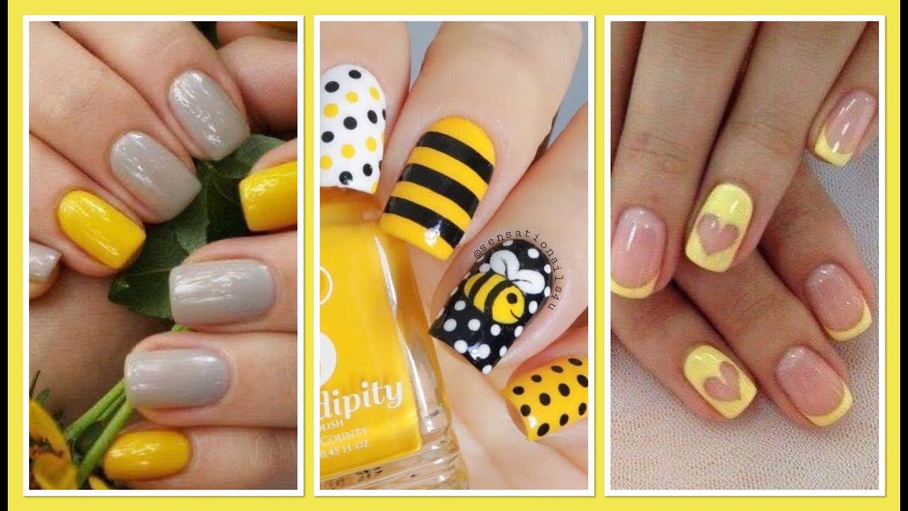 Hermosas Ideas Uñas en Amarillo 💛
